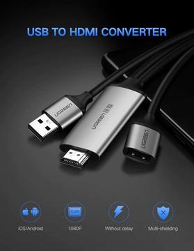 Conversor Ugreen USB a HDMI para iOS y Android