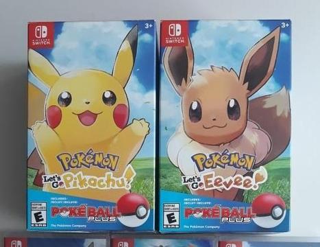 NINTENDO SWITCH, POKEMON LETS GO PIKACHU/ EEVEE POKEBOLA, TIENDATOPMK