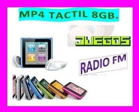 Mp4 8gb. Tactil Radio Mp3 Fotos