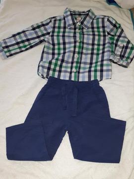 Vendo Conjunto Camisa Y Pantalon T2