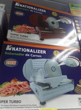 rebanador cortador de jamón y quesos marca Nationalizer