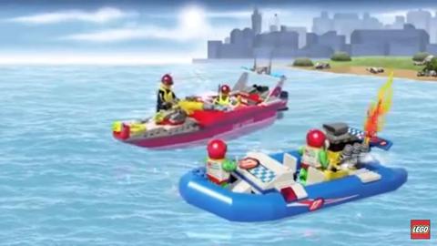 Lego City Bomberos Barcos Barcos Origina