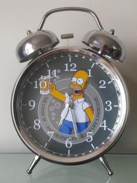 Homero Simpson Reloj Despertador Estilo Vintage