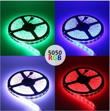 Cinta Led Luces Rgb 5050 Smd Control pack Completo 5 Metros