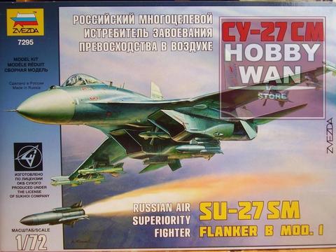 Avión Sukhoi Su27 Sm Flanker Escala 1/72 Zvezda Mig