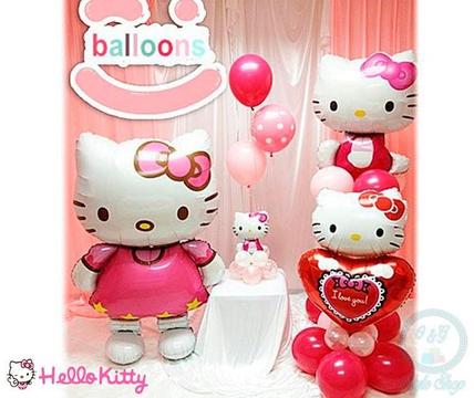 Globo Metálico Gigante De Hello Kitty
