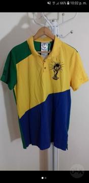 Polo Brazil Mundial Adidas Nike Talla L