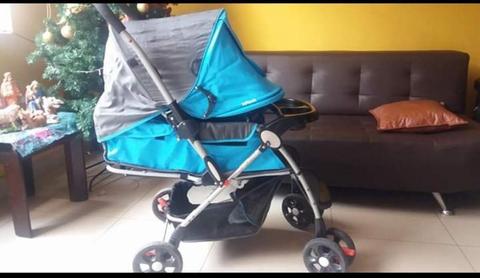 Coche Cuna Bebe Niño Azul Celeste