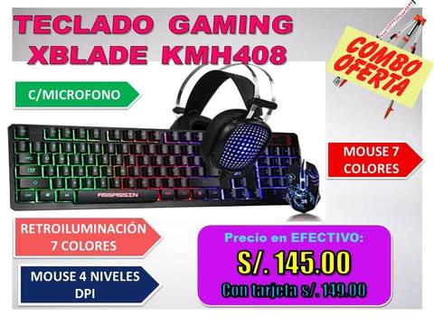 TECLADO GAMING XBLADE KMH408