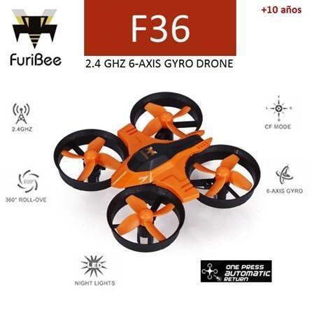 Mini Drone Furibee F36 Quadcopter 2.4 Ghz 4ch 6axis Giro3d, estuche protector