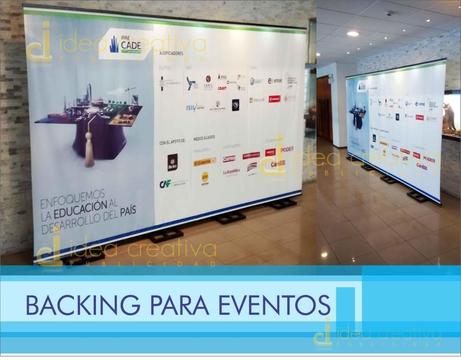 ALQUILER DE BACKING PUBLICITARIO PARA EVENTOS