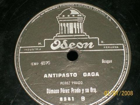 Damaso Perez Prado Antipasto Gaga Disco Carbon 78rpm