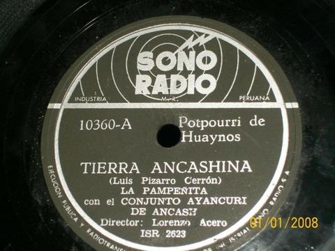 La Pampeñita Tierra Ancash Disco Carbon 78rpm Megarickhunter