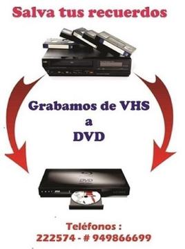 RECUPERAMOS ..TUS VIDEOS DE ..VHS