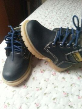 Zapatos Botines Niño Talla 19 Cuero