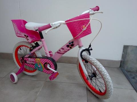 Bicicleta de Niña Aro 16 Modelo Barbie