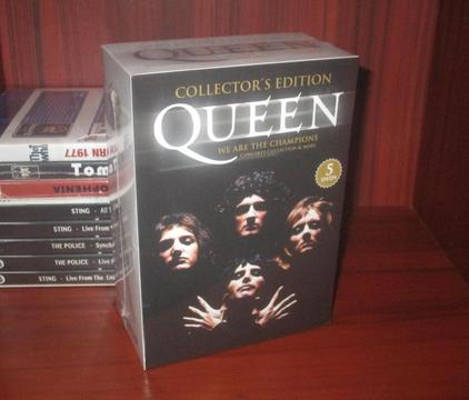 QUEEN – WE ARE THE CHAMPIONS CONCERTS COLLECTION MORE – 5 DVDs