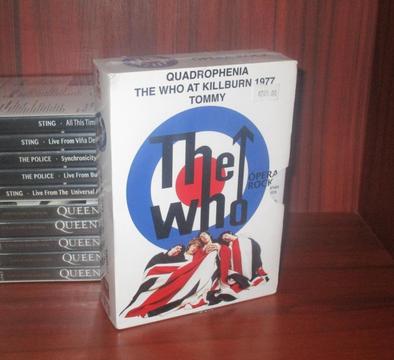 THE WHO – ÓPERA ROCK 3 DVDs: QUADROPHENIA, THE WHO AT KILLBURN 1977 TOMMY