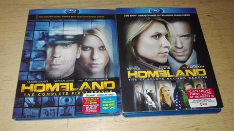 HOMELAND, Primera y Segunda temporada, Blu-ray original