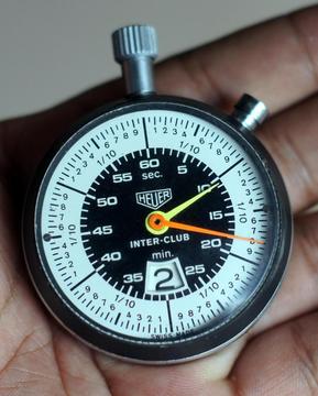 Cronografo HEUER TRACKMASTER Original Aluminio Crhono Stop