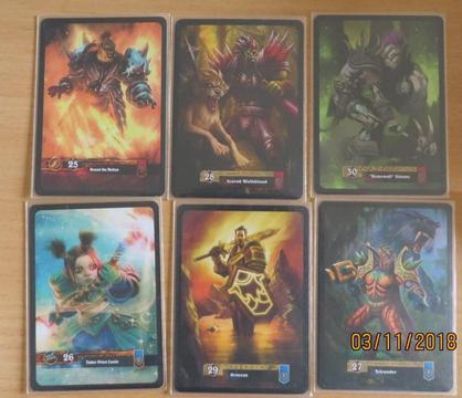 Warcraft Cartas de Héroes World of Warcraft TCG
