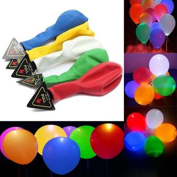 5 Globos Led De Colores Globos Cumpleaños Fiestas Infantiles PVV