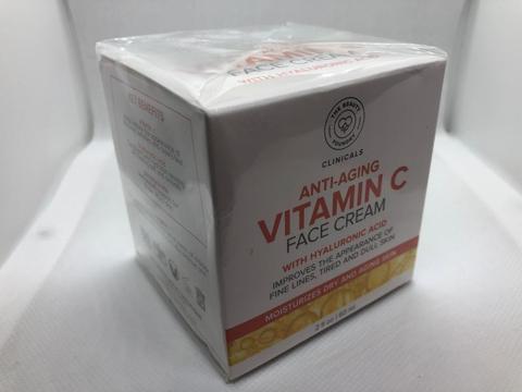 Crema Cara ANTI ARRUGAS con Acido HYALURONICO y Vitamina C de GRANADA - Americana