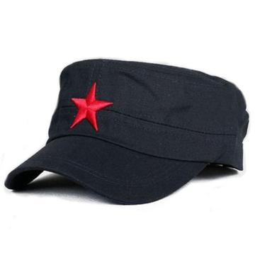 Gorra negra kepi estrella roja