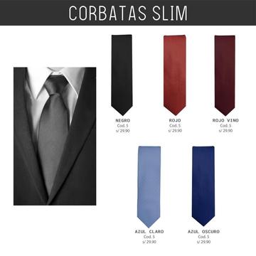 Corbata Slim Delgado Fit Skinny 5cm Relieve Lineas Colores Varios Adulto Mr.BoU