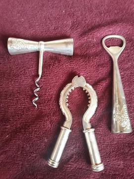 Plata Set de Utensilios Licores Barman