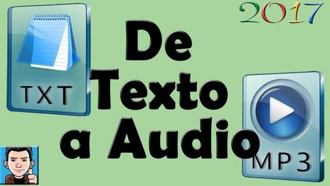 Convierto libros de Texto a Audio