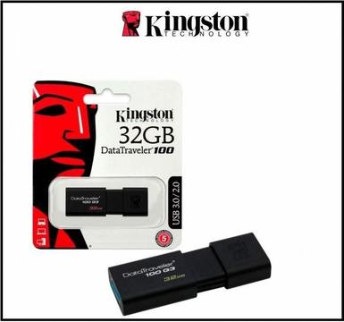 Memoria Flash USB Kingston DataTraveler 100 G3, 32GB, USB 3.0
