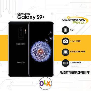 Celulares Samsung Galaxy S9 Plus 128GB • Desbloqueado de Fabrica • Smartphonesperu.pe