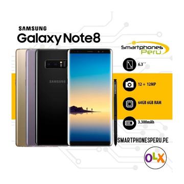 Samsung Galaxy Note 8 64GB • Libre de Fabrica • Smartphonesperu.pe