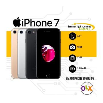 iPhone 7 32GB •Contamos con Tiendas Fisicas• Smartphonesperu.pe