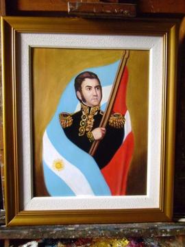 General José De San Martín Pintura Al Óleo jsedamanos