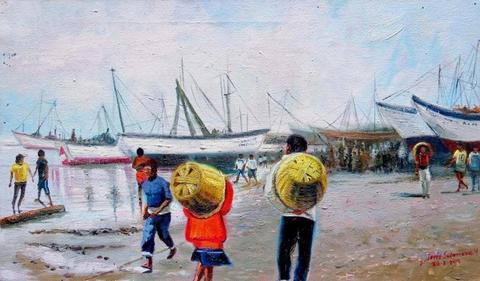 Pesca Perú Pintura Al Óleo jsedamanos