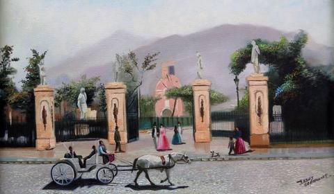 Alameda De Los Descalzos Pintura Al Óleo jsedamanos