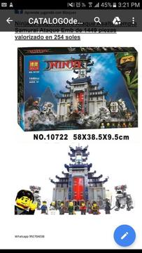 Templo de Samurai de Ninjago Lego Altern