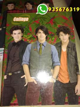 Cuadernos Jonas Brothers y Hannah Montana (nuevos sin usar)