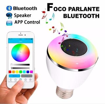 Foco Parlante Bluetooth Luz Led Android Iphone Luces 6w