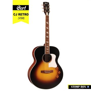 Guitarra electroacústica Cort CJ RETRO incluye funda