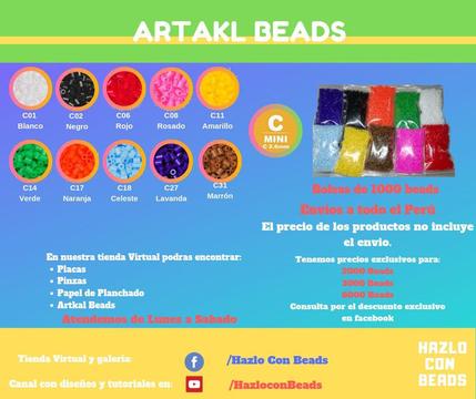 Bolsa De 1000 Pcs Artkal Beads 2.6 Mm