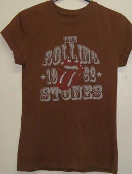 polo rolling stones s mujer vintage ac dc the beatles nirvana