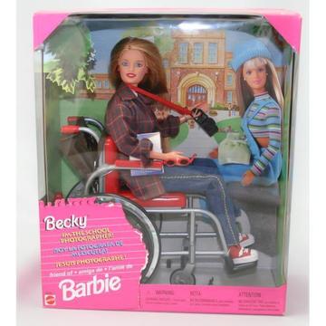 Remato Muñeca Barbie Becky 1998