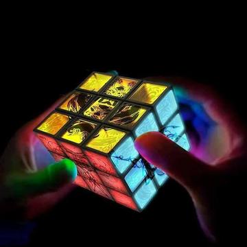 Cubo Magico con Luz Original Yuxin LORD 3x3x3 con Luz Led Cubo de Rubik Lampara Recargable