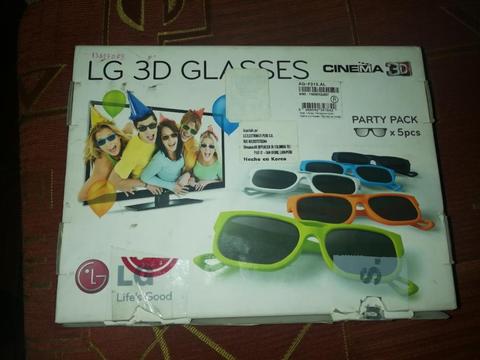 Lentes 3d Pasivo Lg, 5 Unidades