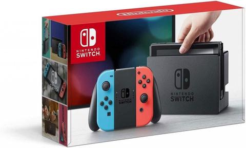 Nintendo Switch con Joy con azul neón y rojo neón Nuevo