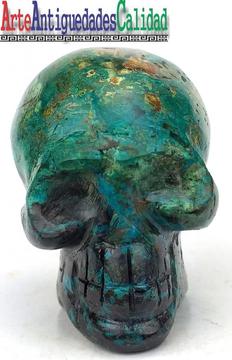Cráneo De Piedra crisocola, Artesanías