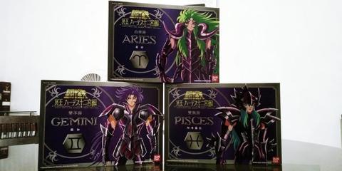 Saint Seiya BANDAI sapuris surplices Hades Geminis Piscis Aries Shion Saga NUEVOS SELLADOS